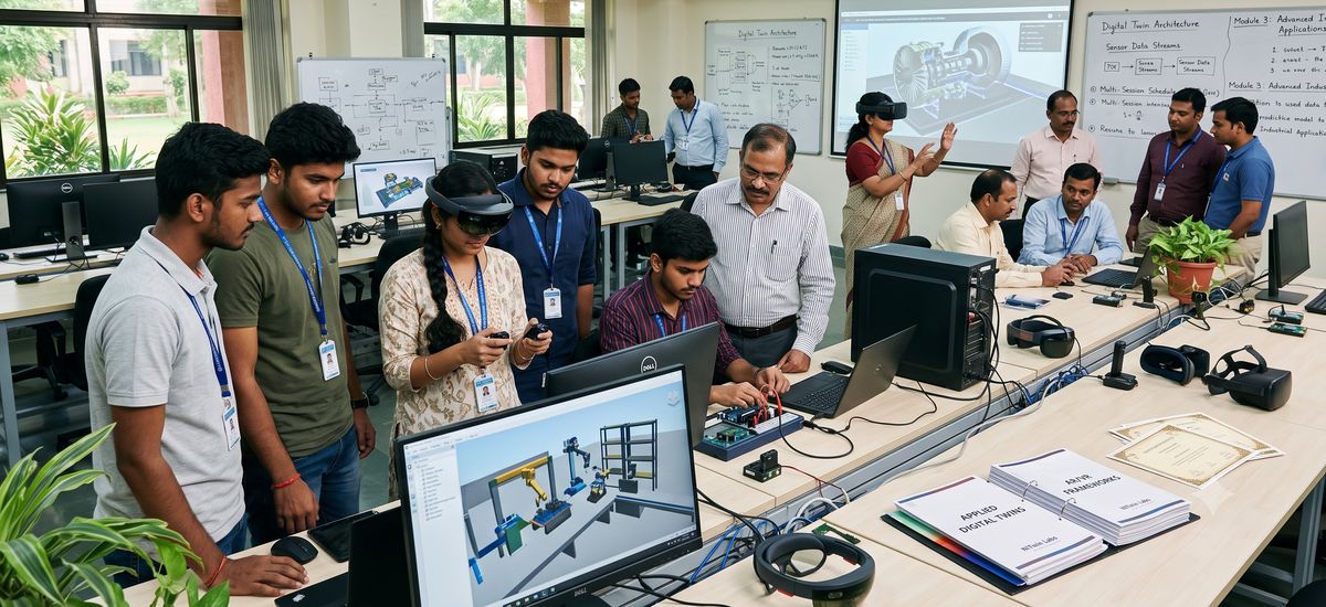 Hands-on training session with faculty and students